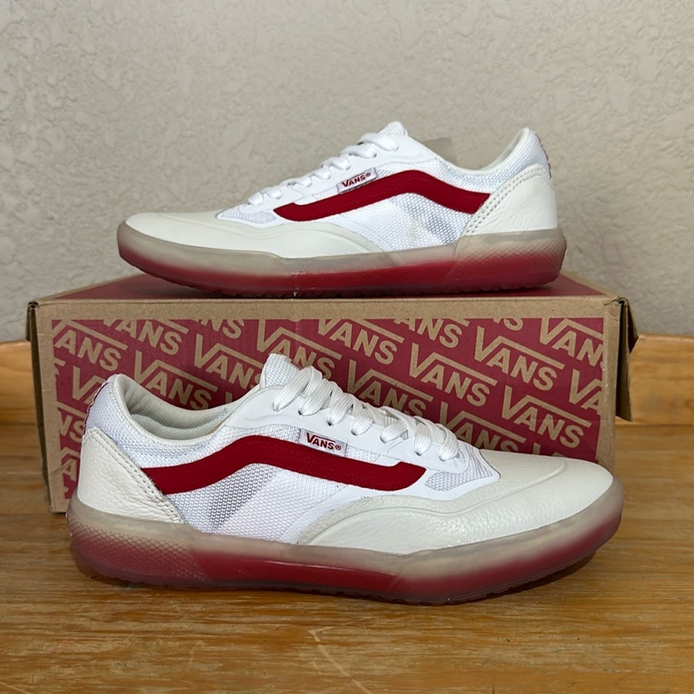 Vans Ave Pro Sport Leather chili pepper white women’s size 6.5